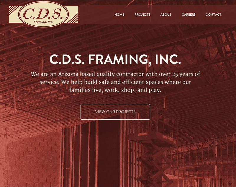 CDS Framing Web Design
